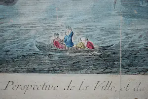 Jacques Chéreau - ets van Rotterdam ,1770 en verso een ets van Rome kopen? Bied vanaf 50!