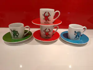 Keith Haring - Collectie porseleinen Könitz espresso kopjes kopen? Bied vanaf 80!
