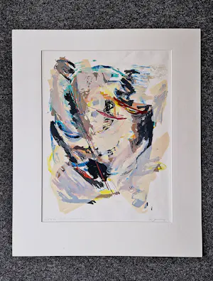 Ron Gennisse - Grote abstract-expressionistische Lithografie - zeer kleine oplage (8) kopen? Bied vanaf 37!