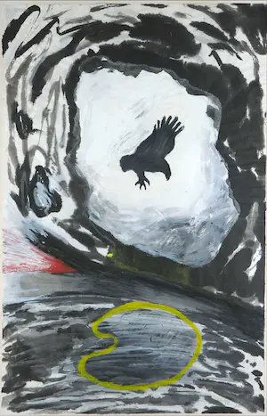 Geertjan van Oostende - Gemengde techniek, Buizerd - Ingelijst kopen? Bied vanaf 50!