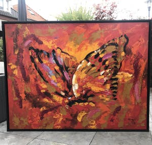 Niet of onleesbaar gesigneerd - Explosieve vlinder kopen? Bied vanaf 10!