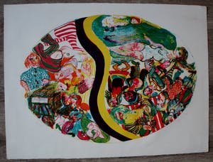 Jacqueline de Jong - Litho : Zonder titel - prent 190 - 1967 kopen? Bied vanaf 69!