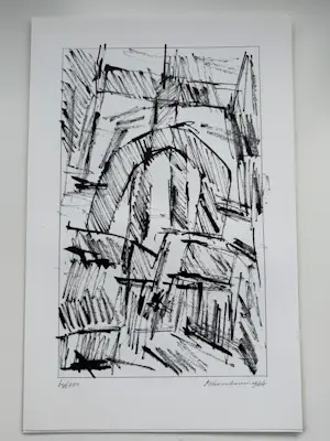 Jan Schoonhoven - Formatie 12 Zeefdrukken in Portfolio. Allen handgesigneerd (Zeldzaam). kopen? Bied vanaf 2950!