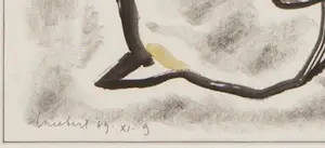 Lucebert - Tekening in inkt en aquarel met typische Lucebert figuren kopen? Bied vanaf 1250!