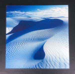 Niet of onleesbaar gesigneerd - Blauw landschap verkocht voor € 10!