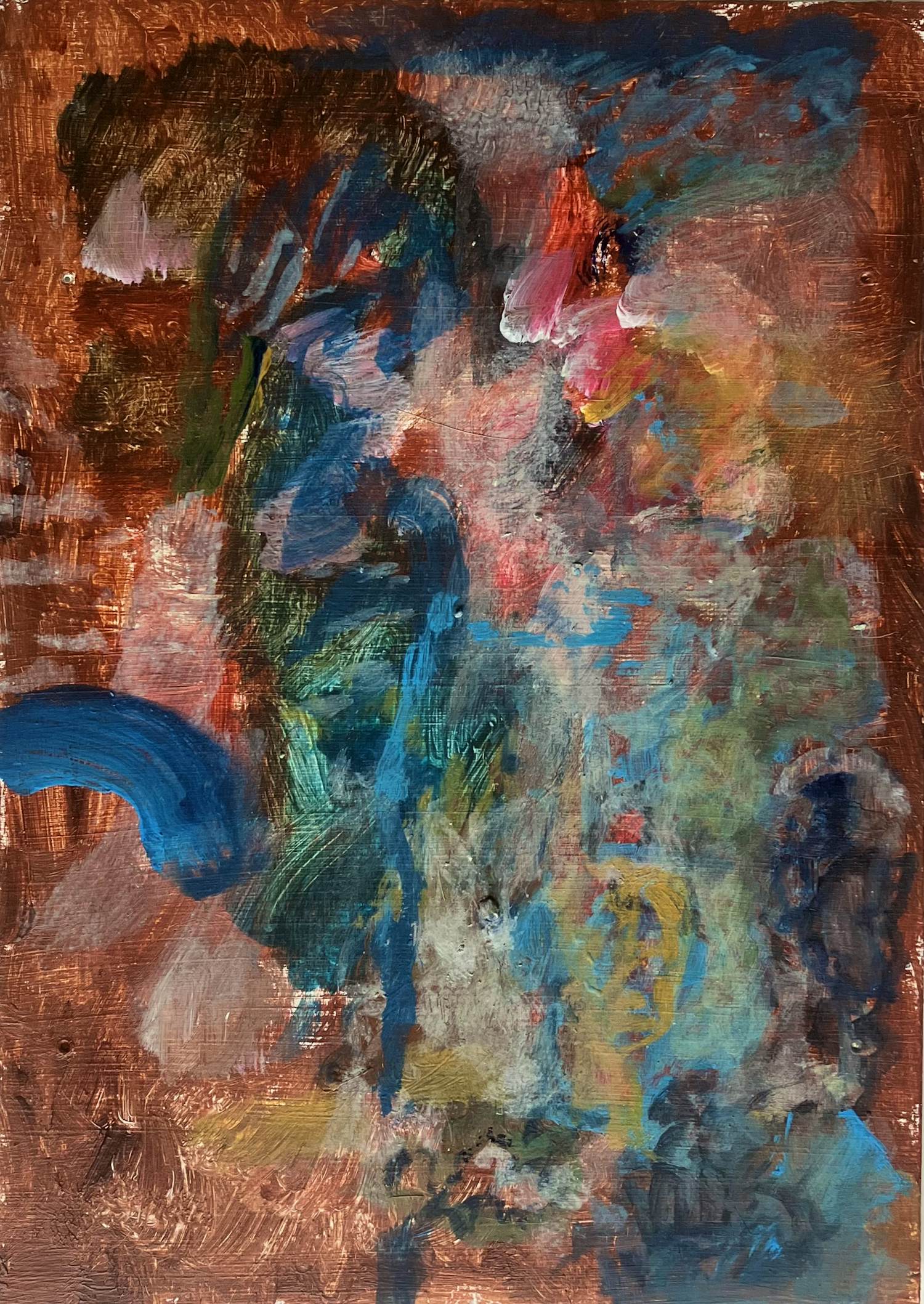 Paul Louis van den Bergh - "Warmen" - Acryl op board - Gesigneerd. kopen? Bied vanaf 150!