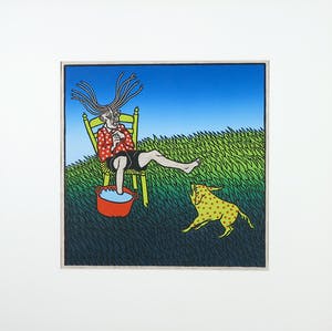 Leo van Nassau - Linosnede, De rode hond kopen? Bied vanaf 40!