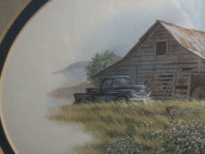 Don Balke - Schilderachtige fine art lithografie schuur. kopen? Bied vanaf 1!