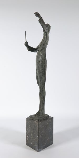 Margriet Barends - Lang en smal bronzen beeld van een dirigent kopen? Bied vanaf 350!