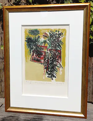 Corneille - Vol d’oiseaux au printemps, litho (mooi ingelijst) kopen? Bied vanaf 395!