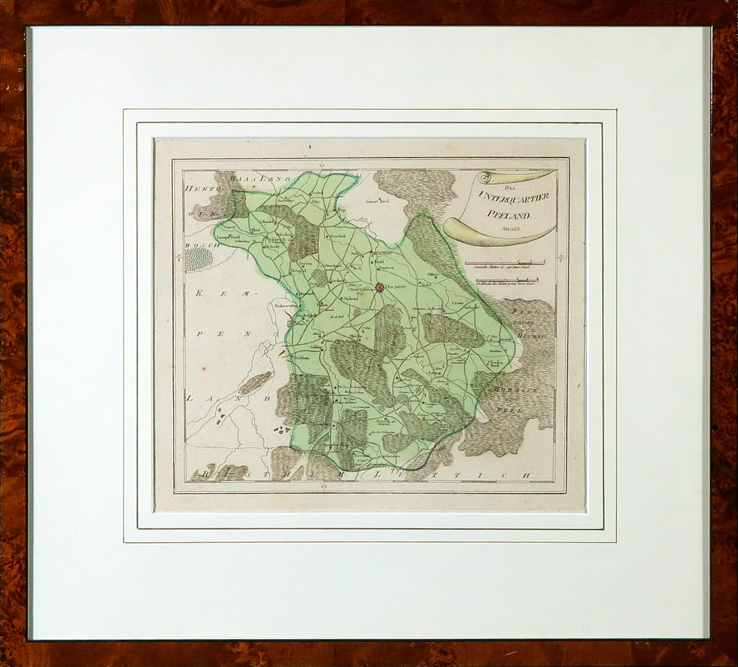 Franz Johan Joseph von Reilly - Handgekleurde kopergravure, Das unterquartier Peeland - Ingelijst kopen? Bied vanaf 50!