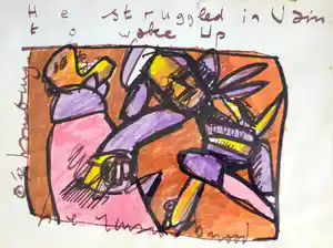 Herman Brood - He struggled in vain to wake up verkocht voor € 795!