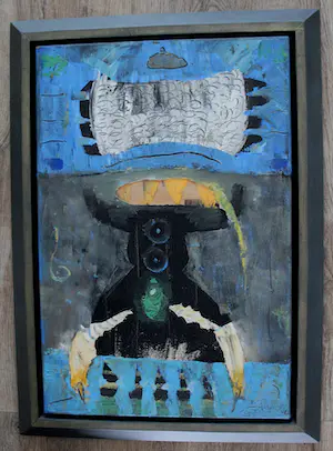 Liesbeth Rahder - Olieverf op doek: Berberblauw - 1997 kopen? Bied vanaf 299!