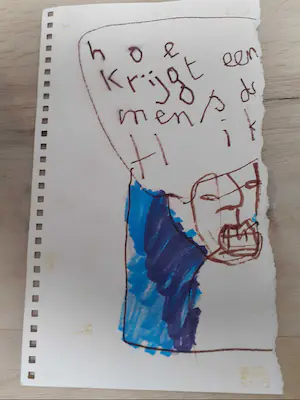 Herman Brood - Handgeschreven setlist en achterzijde tekening kopen? Bied vanaf 100!