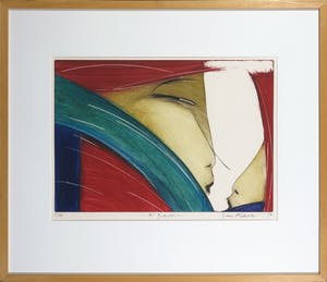 Dana Andreev - Kleurenets, A breath - Ingelijst kopen? Bied vanaf 70!