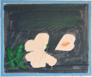 Co Westerik - Losgelaten bloemblad met lipstick verkocht voor € 190!