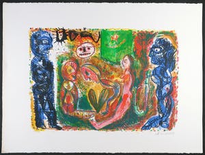 Rik van Iersel - Litho, Nachtelijke ontmoeting kopen? Bied vanaf 1!