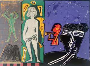 Dodog Soeseno - Kleurenzeefdruk | 'Royal family' verkocht voor € 50!