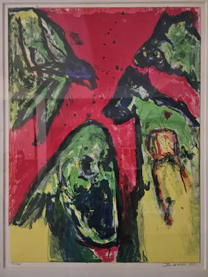 Mogens Balle - Ingelijste litho - 95/128 - 1988 kopen? Bied vanaf 220!