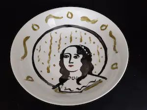 Judith Stolker - (Wand-) bord handbeschilderd, gesigneerd kopen? Bied vanaf 1!