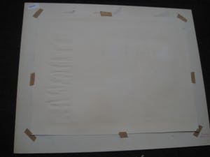 Henri de Haas - 1971 - Groot Surrealistisch Aquarel "de Wandeling" gesigneerd kopen? Bied vanaf 10!