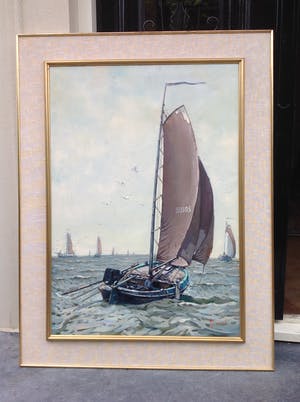 Klaas Zwaan - C1348, Botter op zee, BU105 kopen? Bied vanaf 950!