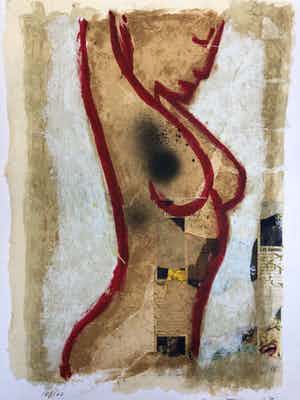 Casper Faassen - staand naakt ( groot) verkocht voor € 225!