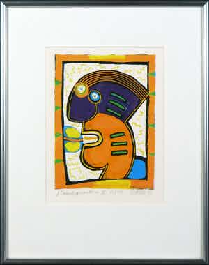 Clemens Briels - Zeefdruk, Headquarters I verkocht voor € 50!