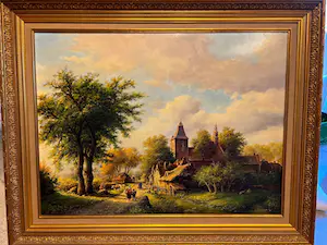 Henry P. Verkoeijen - Nederlands tafereel kopen? Bied vanaf 400!