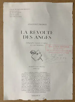 Kees van Dongen - La Révolte des anges (Opstand van de engelen) kopen? Bied vanaf 65!