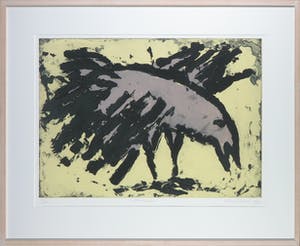 Wim Zurne - Carborundum, Storm meeuw - Ingelijst kopen? Bied vanaf 35!