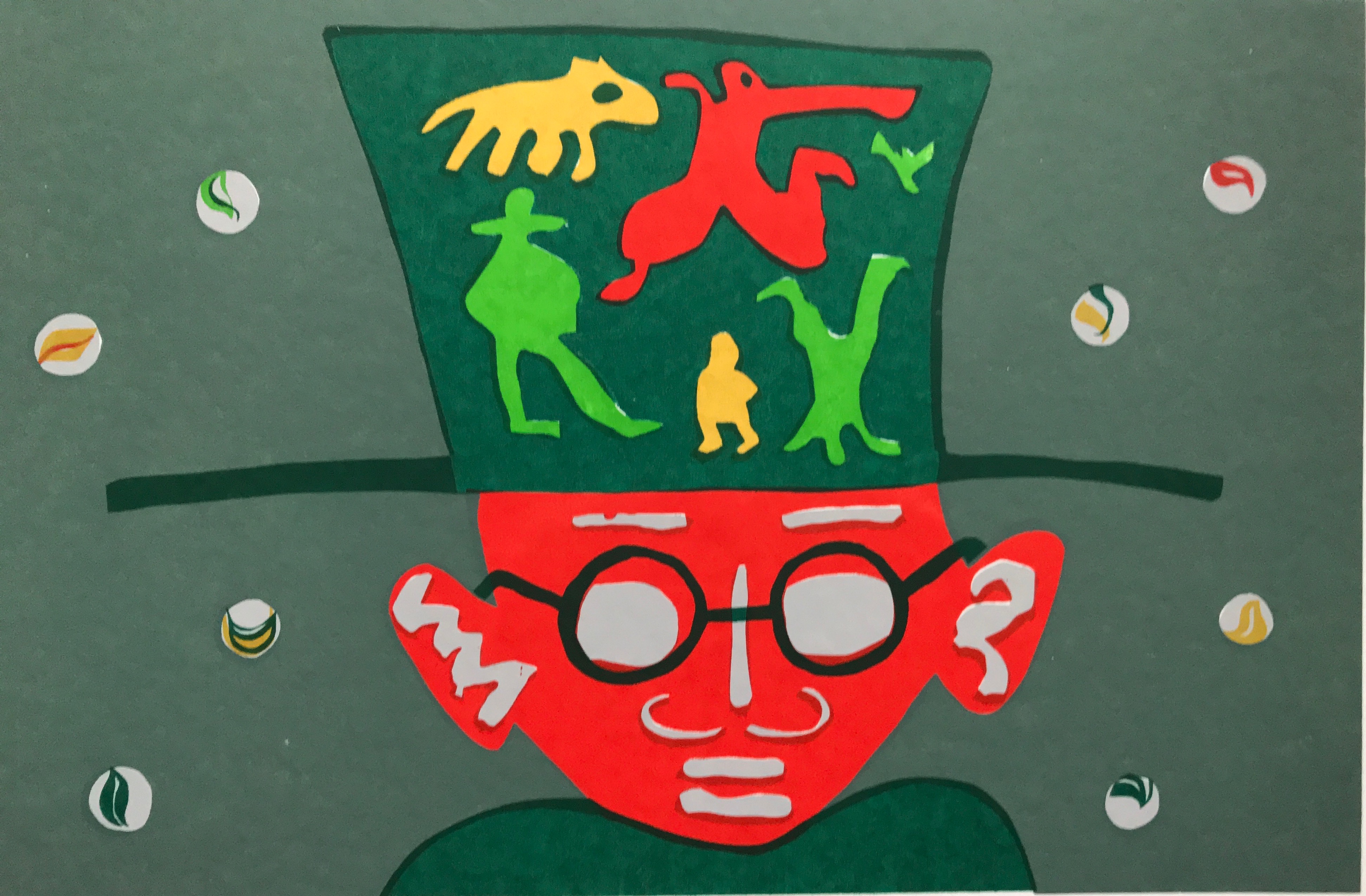 Niet of onleesbaar gesigneerd - Mooie zeefdruk - zonder titel - HC kopen? Bied vanaf 1!