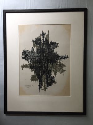 Jaap Kraanen - Stad - Lithografie, Ingelijst kopen? Bied vanaf 55!