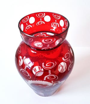 Friedrich Egermann - Ruby Red Vase kopen? Bied vanaf 20!