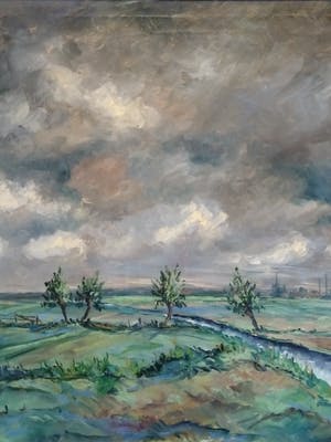 Pie Wilhelmus - (1926-2003) - Landschap kopen? Bied vanaf 50!