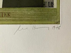 Uwe Bremer - Trompeter - Louis Armstrong - Signierte und nummerierte Original Farbradierung kopen? Bied vanaf 100!