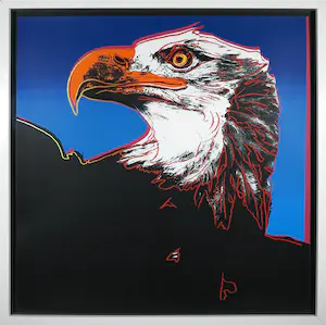 Andy Warhol - Zeefdruk, Bald Eagle, uit Endangered Species - Ingelijst (Groot) kaufen? Bieten Sie von 1!