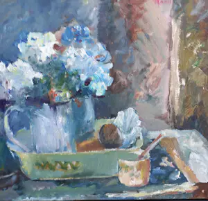 Anneke Kimmel-van der Made - Stilleven met bloemen kopen? Bied vanaf 210!