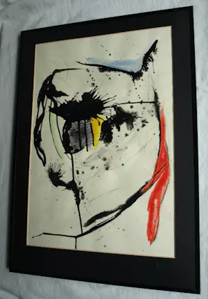 Willem Frijling - Ingelijst, Pastel en inkt , The Jailor Feeling - 1989 kopen? Bied vanaf 40!