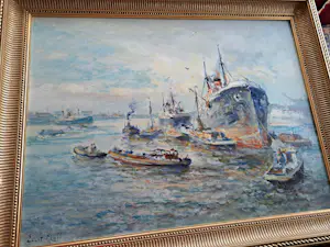 Evert Moll - Havengezicht Rotterdam kopen? Bied vanaf 850!