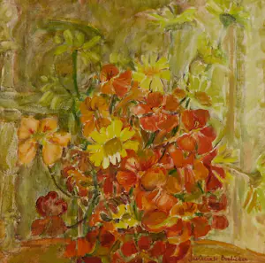 Jolanta Lésniak-Bielicka - Olieverf op doek, Bloemstilleven - Ingelijst kopen? Bied vanaf 80!