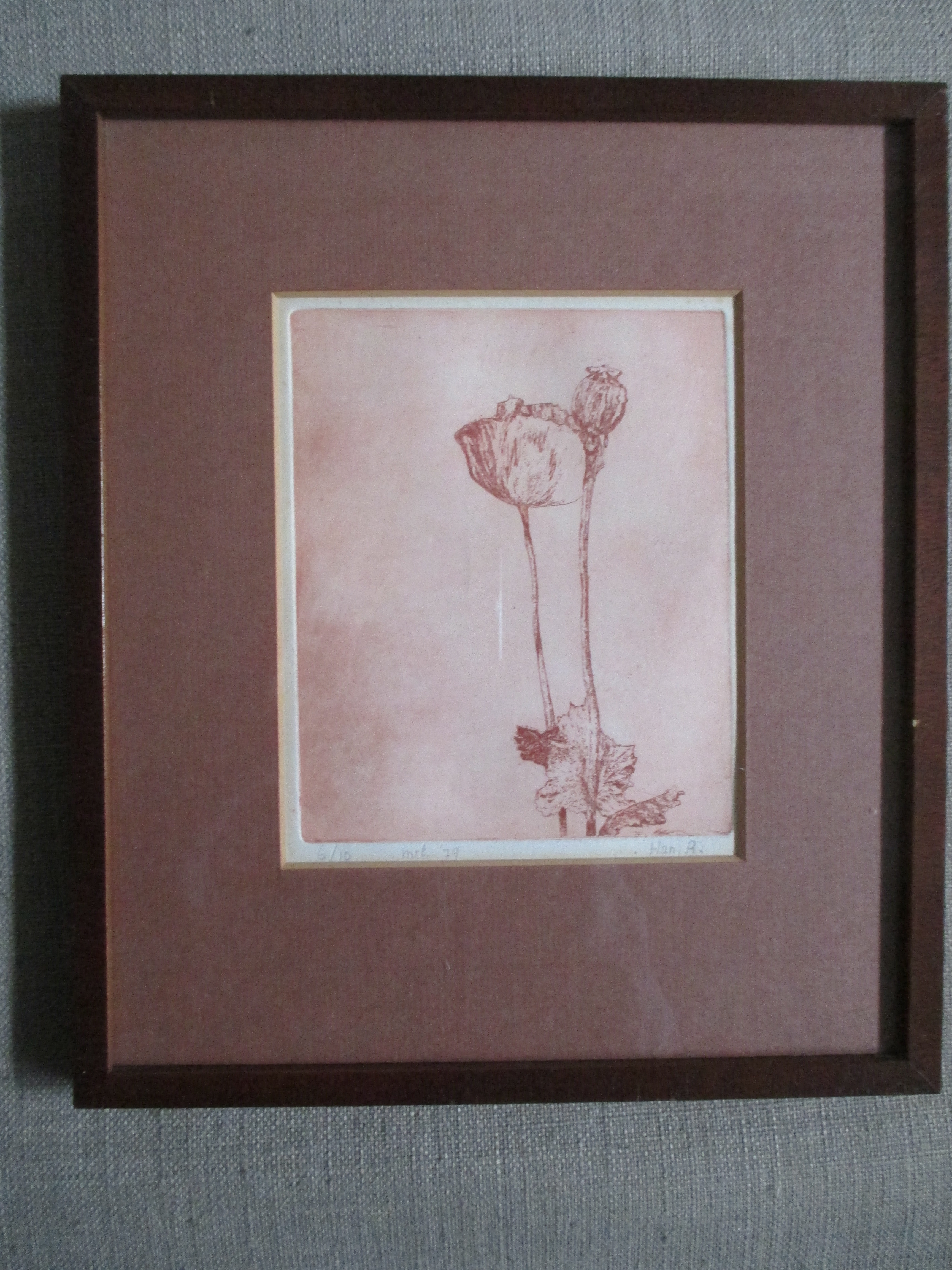 Niet of onleesbaar gesigneerd - Ingelijste ets kopen? Bied vanaf 1!