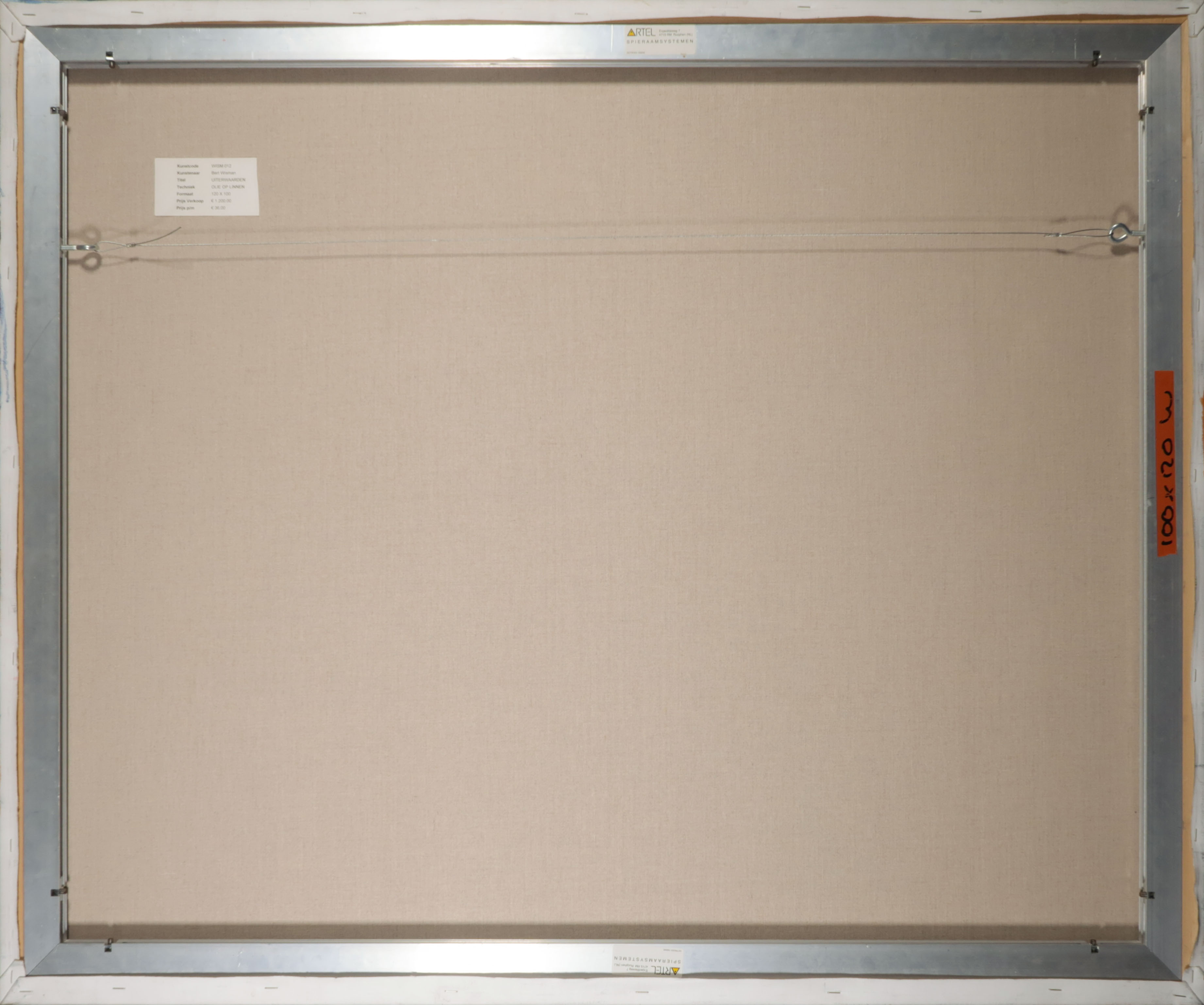 Bert Wisman - Acryl op doek, Uiterwaarden (Groot) kopen? Bied vanaf 80!