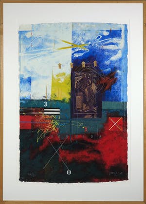 Piotr Konkel - Zeefdruk, Zonder titel II - Ingelijst (Groot) kopen? Bied vanaf 1!