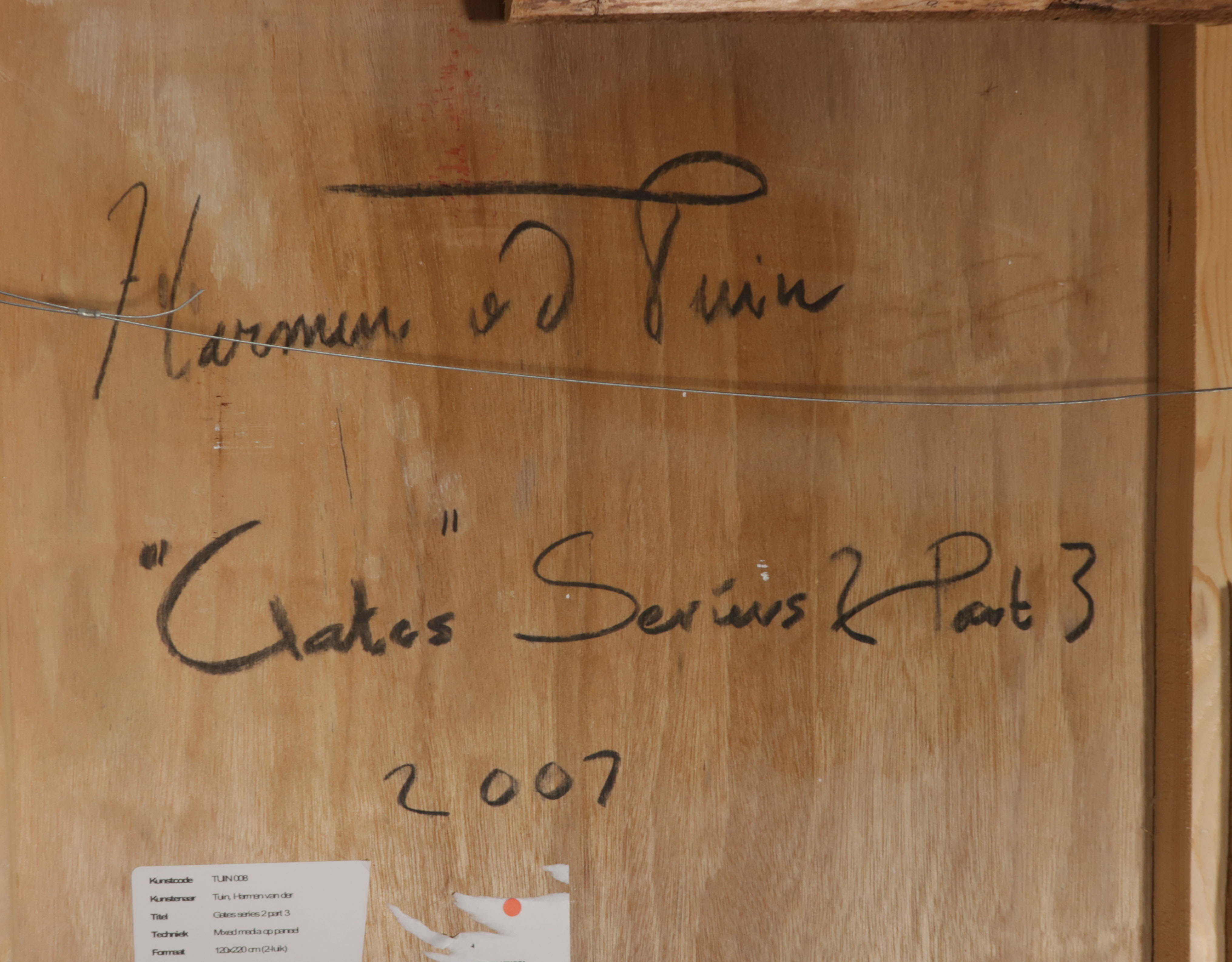 Harmen van der Tuin - Gemengde techniek op board en doek, Gates series 2 part 3 (Zeer groot) kopen? Bied vanaf 1!