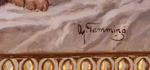Buy Albert Temming - Olieverf op doek, Katten op tafel - Ingelijst? Bid from 100!