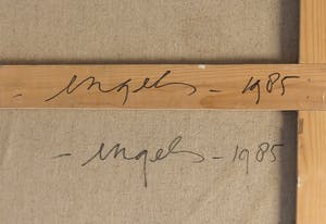 Pieter Engels - Acryl op doek, Zonder titel - Ingelijst (Zeer groot) kopen? Bied vanaf 1!