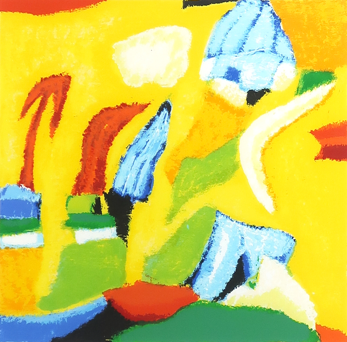 Saskia Bremer - Zeefdruk, New Age b.1 - Ingelijst kopen? Bied vanaf 1!