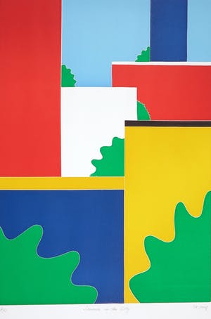 Thom de Jong - Zeefdruk, Summer in the city kopen? Bied vanaf 50!