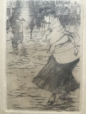 Piet van der Hem - Ets Place de Clichy Parijs kopen? Bied vanaf 195!